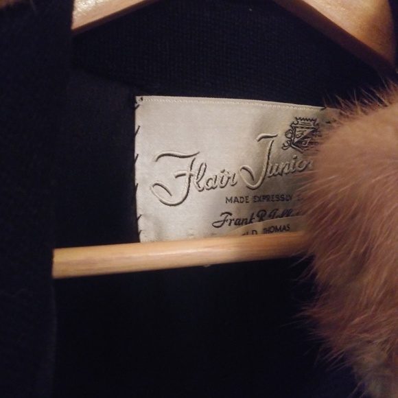 Vintage black womens coat S - Picture 4 of 6